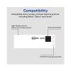 Multipurpose Thermal Labels, 1.13 x 3.5, White, 130/Roll, 2 Rolls/Pack2