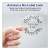 Printable Self-Adhesive Permanent ID Labels w/Sure Feed, 3/4" dia, Clear, 400/PK2