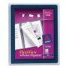 Flexi-View Six-Pocket Polypropylene Organizer, 150-Sheet Capacity, 11 x 8.5, Translucent/Navy1