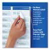 Easy Peel White Address Labels w/ Sure Feed Technology, Laser Printers, 1.33 x 4, White, 14/Sheet, 100 Sheets/Box2