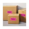 High-Visibility Permanent Laser ID Labels, 2 x 4, Neon Magenta, 1000/Box2