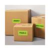 High-Visibility Permanent Laser ID Labels, 2 x 4, Neon Green, 1000/Box2