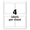 UltraDuty GHS Chemical Waterproof and UV Resistant Labels, 4 x 4, White, 4/Sheet, 50 Sheets/Pack2