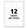 UltraDuty GHS Chemical Waterproof and UV Resistant Labels, 2 x 2, White, 12/Sheet, 50 Sheets/Pack2