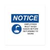 Surface Safe Removable Label Safety Signs, Inkjet/Laser Printers, 5 x 7, White, 2/Sheet, 15 Sheets/Pack2