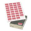Permanent ID Labels w/ Sure Feed Technology, Inkjet/Laser Printers, 1.25 x 1.75, White, 32/Sheet, 15 Sheets/Pack2