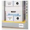 Permanent ID Labels w/ Sure Feed Technology, Inkjet/Laser Printers, 2 x 2.63, White, 15/Sheet, 15 Sheets/Pack2