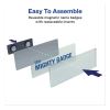 The Mighty Badge Name Badge Holder Kit, Horizontal, 3 x 1, Laser, Silver, 10 Holders/ 80 Inserts2