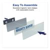 The Mighty Badge Name Badge Holder Kit, Horizontal, 3 x 1, Laser, Silver, 50 Holders/120 Inserts2