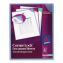 Corner Lock Document Sleeves, Letter Size, Assorted Colors, 6/Pack1