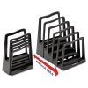 Adjustable File Rack, 5 Sections, Letter Size Files, 8" x 11.5" x 10.5", Black2