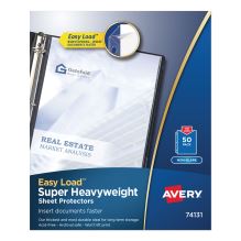 Top-Load Poly Sheet Protectors, Super Heavy Gauge, Letter, Nonglare, 50/Box1