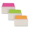Ultra Tabs Repositionable Standard Tabs, 1/5-Cut Tabs, Assorted Neon, 2" Wide, 48/Pack2