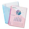 Binder Pockets, 3-Hole Punched, 9 1/4 x 11, Assorted Colors, 5/Pack2