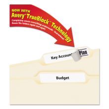 Permanent TrueBlock File Folder Labels with Sure Feed Technology, 0.66 x 3.44, White, 30/Sheet, 60 Sheets/Box1