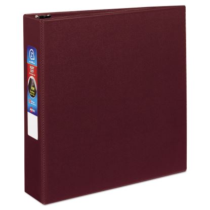 Heavy-Duty Non-View Binder with DuraHinge and One Touch EZD Rings, 3 Rings, 2" Capacity, 11 x 8.5, Maroon1