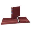 Heavy-Duty Non-View Binder with DuraHinge and One Touch EZD Rings, 3 Rings, 2" Capacity, 11 x 8.5, Maroon2