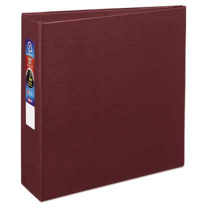 Heavy-Duty Non-View Binder with DuraHinge and Locking One Touch EZD Rings, 3 Rings, 3" Capacity, 11 x 8.5, Maroon1