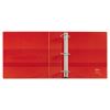 Heavy-Duty Non-View Binder with DuraHinge and Locking One Touch EZD Rings, 3 Rings, 4" Capacity, 11 x 8.5, Red2