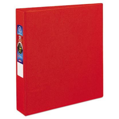 Heavy-Duty Non-View Binder with DuraHinge and One Touch EZD Rings, 3 Rings, 1.5" Capacity, 11 x 8.5, Red1