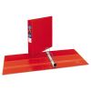 Heavy-Duty Non-View Binder with DuraHinge and One Touch EZD Rings, 3 Rings, 1.5" Capacity, 11 x 8.5, Red2