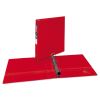Heavy-Duty Non-View Binder with DuraHinge and One Touch EZD Rings, 3 Rings, 1" Capacity, 11 x 8.5, Red1