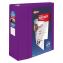Heavy-Duty View Binder with DuraHinge and Locking One Touch EZD Rings, 3 Rings, 5" Capacity, 11 x 8.5, Purple1