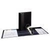 Heavy-Duty Non-View Binder with DuraHinge and Locking One Touch EZD Rings, 3 Rings, 4" Capacity, 11 x 8.5, Black2