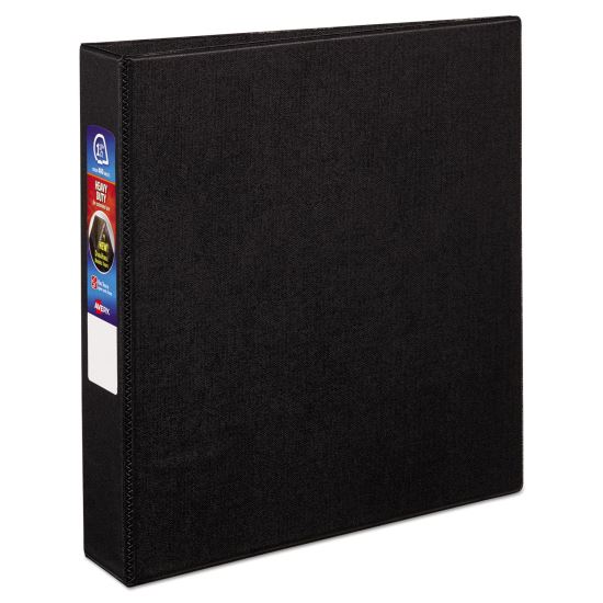 Heavy-Duty Non-View Binder with DuraHinge and One Touch EZD Rings, 3 Rings, 1.5" Capacity, 11 x 8.5, Black1