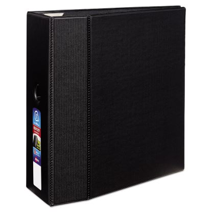 Heavy-Duty Non-View Binder with DuraHinge, Locking One Touch EZD Rings and Thumb Notch, 3 Rings, 5" Capacity, 11 x 8.5, Black1
