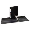 Heavy-Duty Non-View Binder with DuraHinge and One Touch EZD Rings, 3 Rings, 2" Capacity, 11 x 8.5, Black2