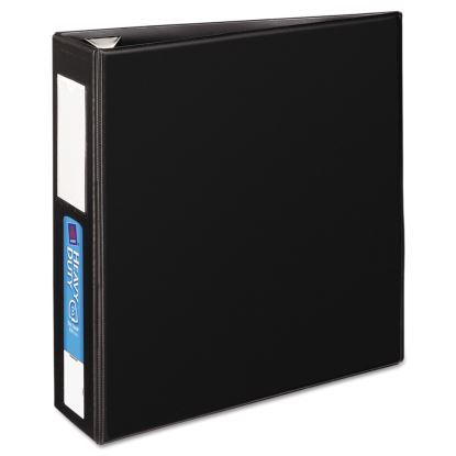 Heavy-Duty Non-View Binder with DuraHinge, Three Locking One Touch EZD Rings and Spine Label, 3" Capacity, 11 x 8.5, Black1