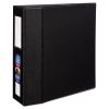 Heavy-Duty Non-View Binder with DuraHinge, Three Locking One Touch EZD Rings and Spine Label, 4" Capacity, 11 x 8.5, Black1