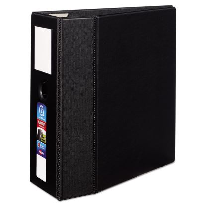 Heavy-Duty Non-View Binder, DuraHinge, Three Locking One Touch EZD Rings, Spine Label, Thumb Notch, 5" Cap, 11 x 8.5, Black1