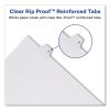 Allstate-Style Legal Side Tab Dividers, Exhibit A, Letter, White, 25/Pack2