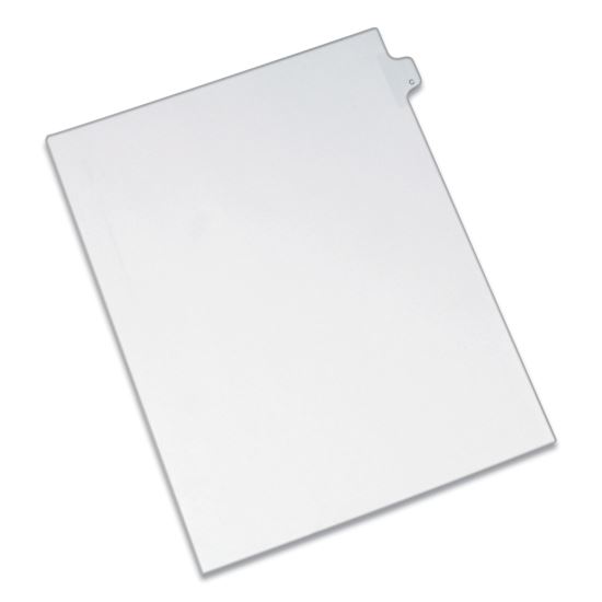 Preprinted Legal Exhibit Side Tab Index Dividers, Allstate Style, 26-Tab, C, 11 x 8.5, White, 25/Pack1