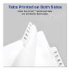 Preprinted Legal Exhibit Side Tab Index Dividers, Allstate Style, 26-Tab, C, 11 x 8.5, White, 25/Pack2