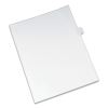 Preprinted Legal Exhibit Side Tab Index Dividers, Allstate Style, 26-Tab, J, 11 x 8.5, White, 25/Pack1