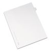 Preprinted Legal Exhibit Side Tab Index Dividers, Allstate Style, 26-Tab, V, 11 x 8.5, White, 25/Pack1