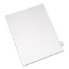 Preprinted Legal Exhibit Side Tab Index Dividers, Allstate Style, 26-Tab, X, 11 x 8.5, White, 25/Pack1