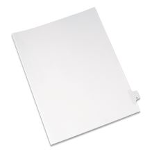 Preprinted Legal Exhibit Side Tab Index Dividers, Allstate Style, 26-Tab, X, 11 x 8.5, White, 25/Pack1