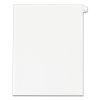 Preprinted Legal Exhibit Side Tab Index Dividers, Allstate Style, 10-Tab, 1, 11 x 8.5, White, 25/Pack1