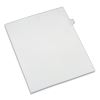 Preprinted Legal Exhibit Side Tab Index Dividers, Allstate Style, 10-Tab, 7, 11 x 8.5, White, 25/Pack1