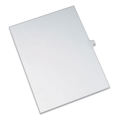 Preprinted Legal Exhibit Side Tab Index Dividers, Allstate Style, 10-Tab, 13, 11 x 8.5, White, 25/Pack1