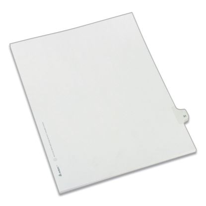 Preprinted Legal Exhibit Side Tab Index Dividers, Allstate Style, 10-Tab, 31, 11 x 8.5, White, 25/Pack1
