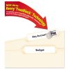Permanent TrueBlock File Folder Labels with Sure Feed Technology, 0.66 x 3.44, White, 30/Sheet, 25 Sheets/Pack2