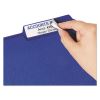 Removable File Folder Labels with Sure Feed Technology, 0.94 x 3.44, White, 18/Sheet, 25 Sheets/Pack2