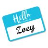 Flexible Adhesive Name Badge Labels, "Hello", 3 3/8 x 2 1/3, Assorted, 120/PK2