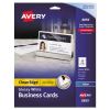 True Print Clean Edge Business Cards, Inkjet, 2 x 3.5, Glossy White, 200 Cards, 10 Cards Sheet, 20 Sheets/Pack1