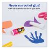 Permanent Glue Stic Value Pack, 0.26 oz, Applies White, Dries Clear, 18/Pack2